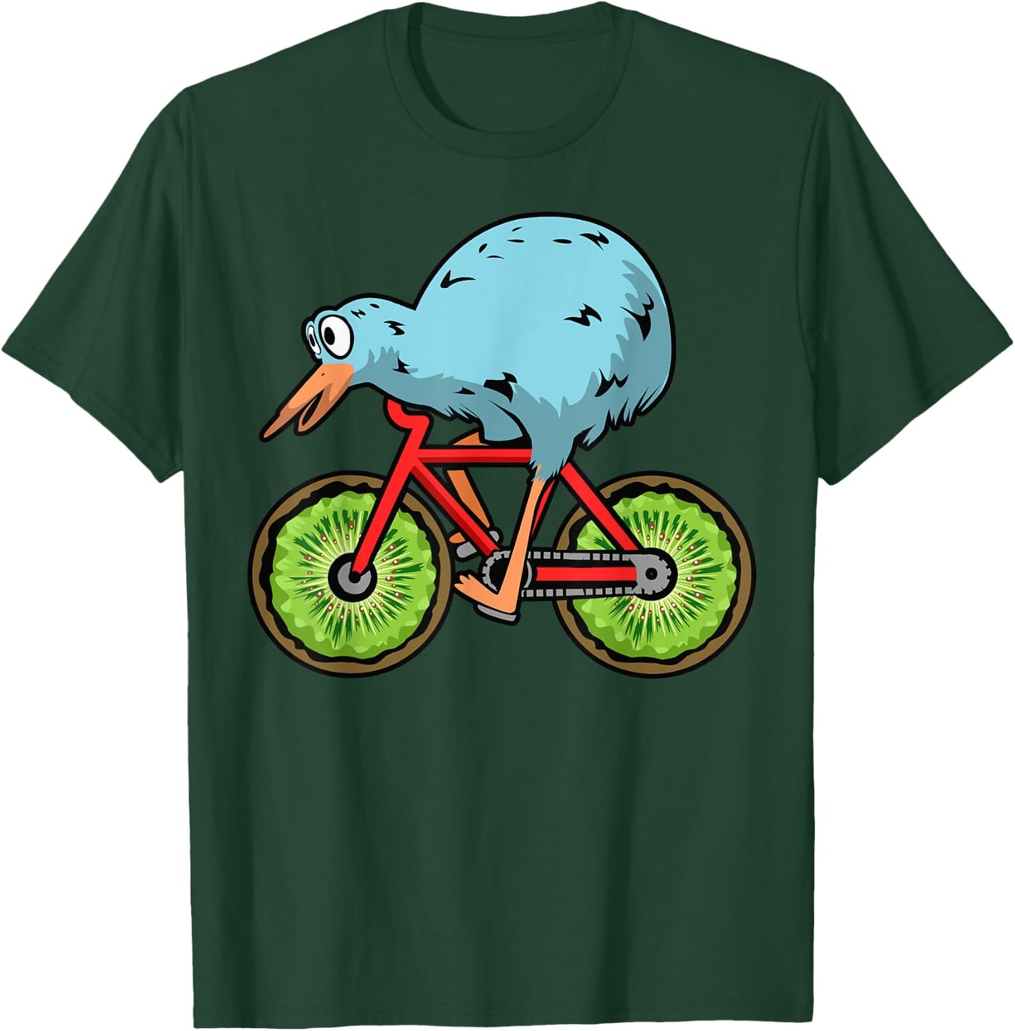 Funny Kiwi Gift Women Cool Kiwi Bird New Zealand T-Shirt - T-Shirt | Forest