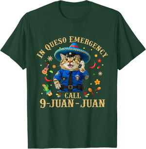 Funny Cinco De Mayo Paramedic Tacos Cat Lover 911 Dispatcher Men Women T-Shirt - T-Shirt | Forest