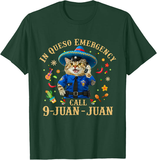 Funny Cinco De Mayo Paramedic Tacos Cat Lover 911 Dispatcher Men Women T-Shirt - T-Shirt | Forest