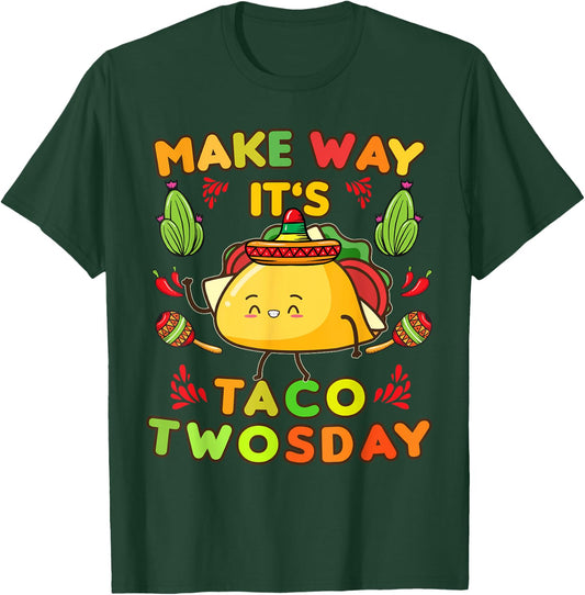 Taco Twosday Birthday Party 2nd Birthday party Taco Twosday T-Shirt - T-Shirt | Forest