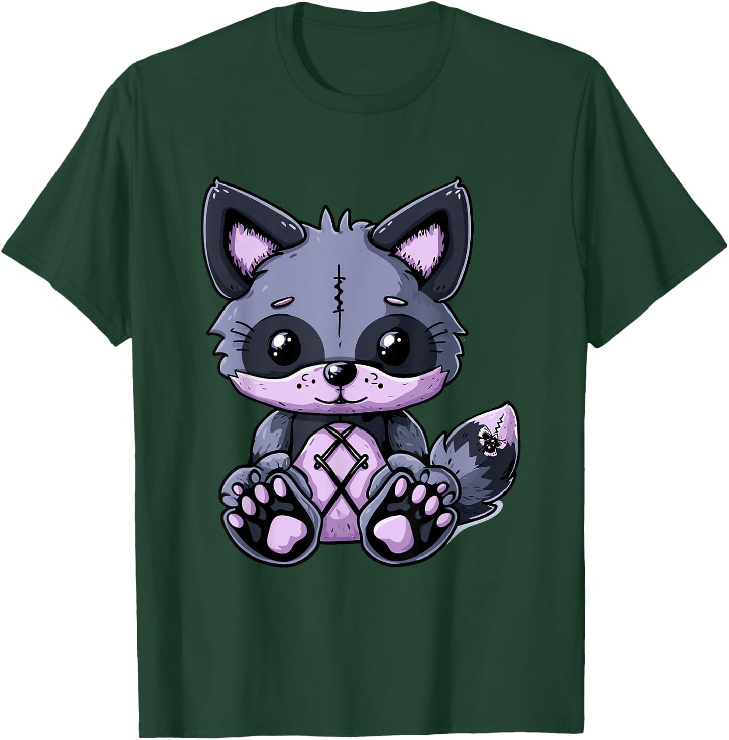 Goth Pastel Cute Creepy Kawaii Fox Voodoo Doll T-Shirt - T-Shirt | Forest