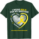 Kids I Wear Gold For My Brother Childhood Cancer Awareness T-Shirt - T-Shirt | Forest