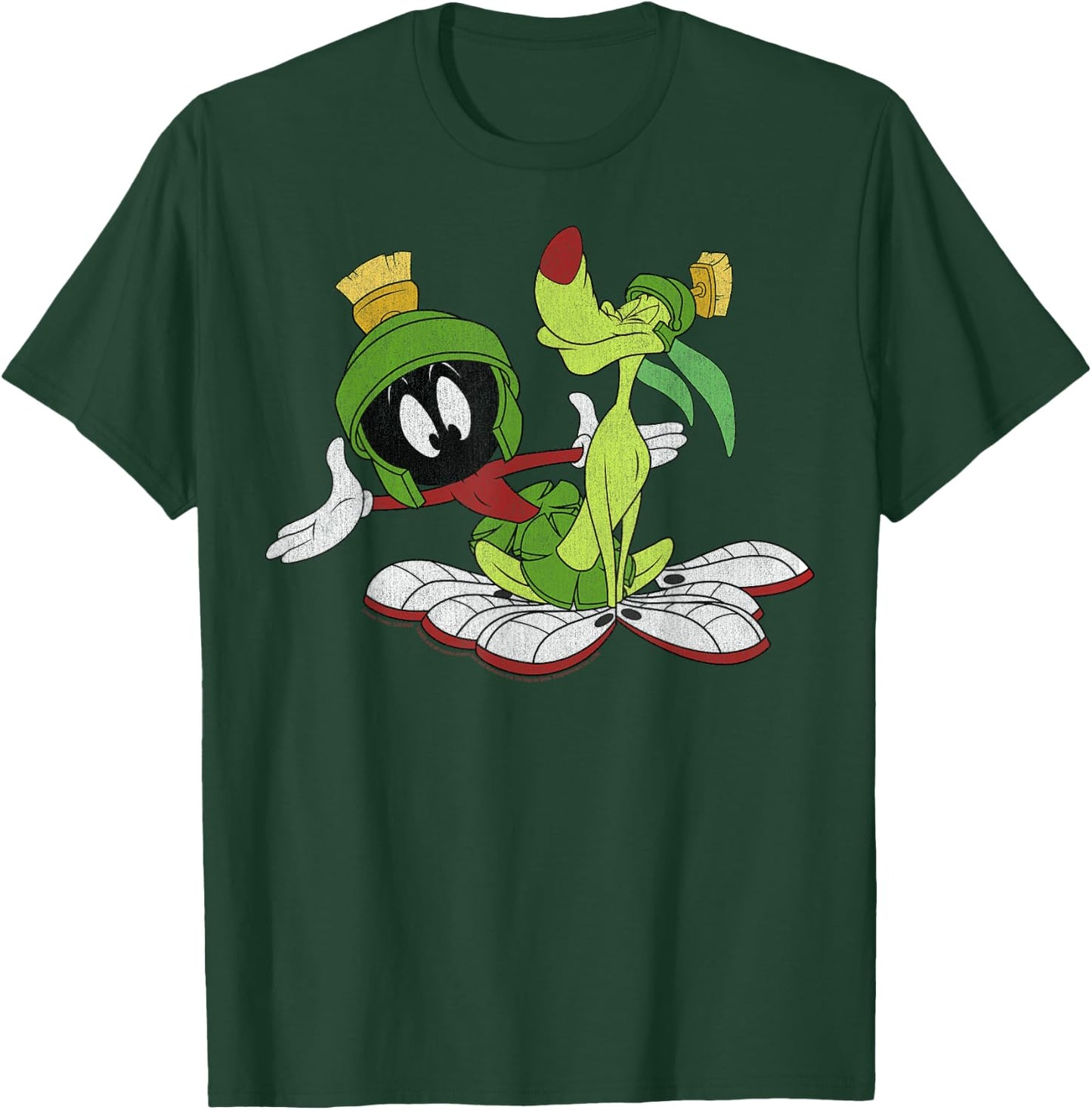 Looney Tunes Marvin The Martian And K-9 Portrait T-Shirt - T-Shirt | Forest