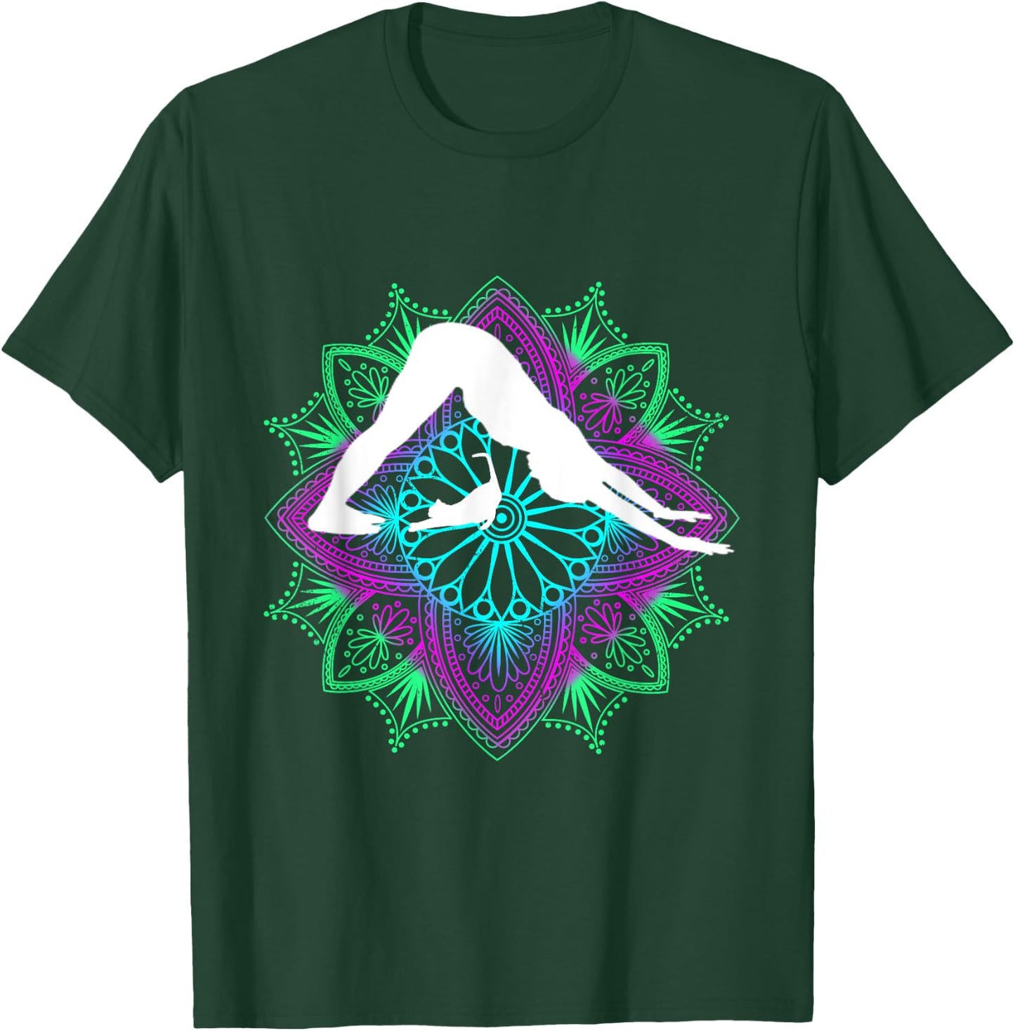 Yoga and cats yoga exercise stretching cat owner pets T-Shirt - T-Shirt | Forest