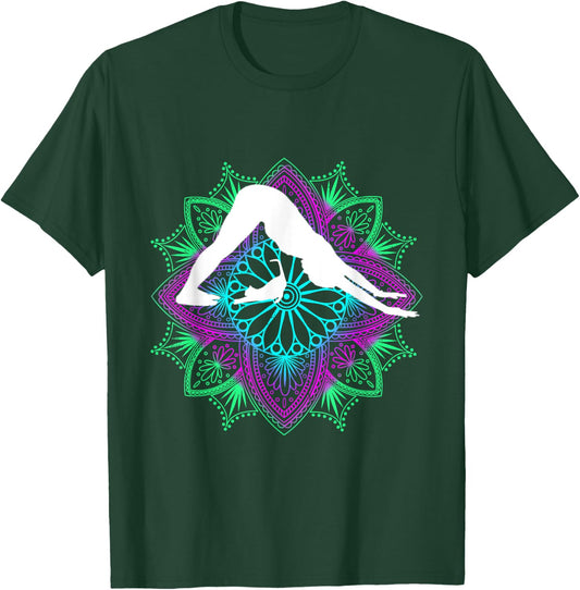 Yoga and cats yoga exercise stretching cat owner pets T-Shirt - T-Shirt | Forest