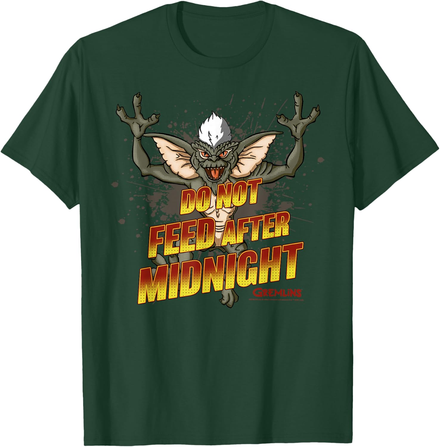 Gremlins Stripe Do Not Feed After Midnight T-Shirt - T-Shirt | Forest