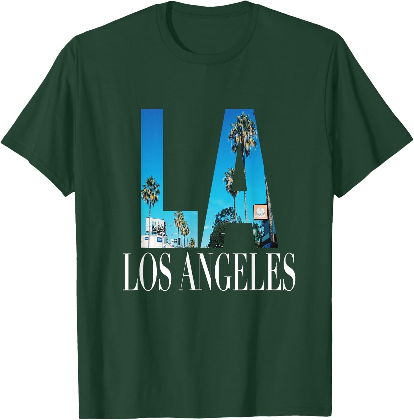 La Los Angeles California Souvenir Beach City West Coast T-Shirt - T-Shirt | Forest