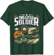 Kids 5 Year Old Soldier 5th Birthday Military Themed Camo boys T-Shirt - T-Shirt | Forest