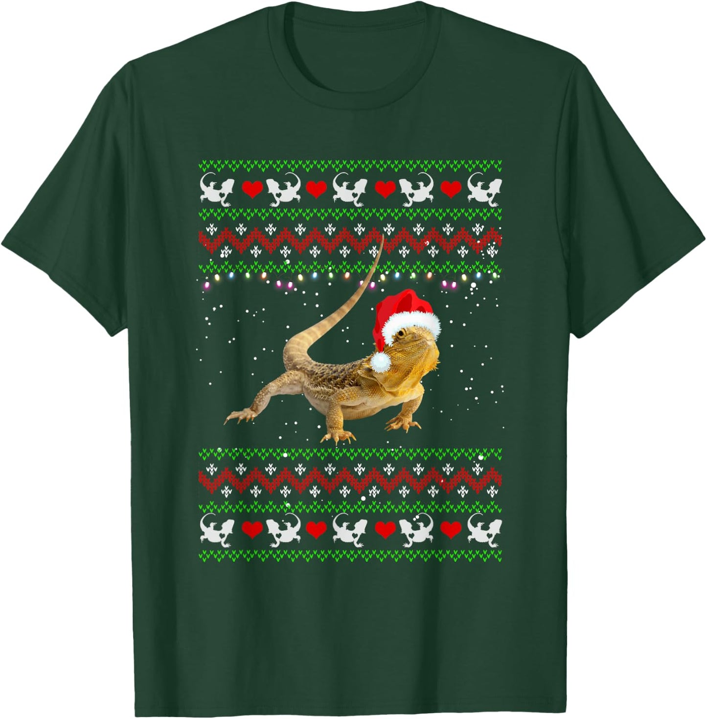 Ugly Bearded Dragon Christmas Gifts Bearded Dragon Lover T-Shirt - T-Shirt | Forest