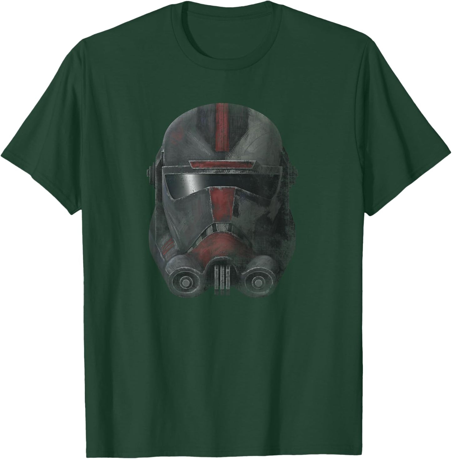 Star Was The Clone Wars The Bad Batch Hunter Helmet T-Shirt - T-Shirt | Forest