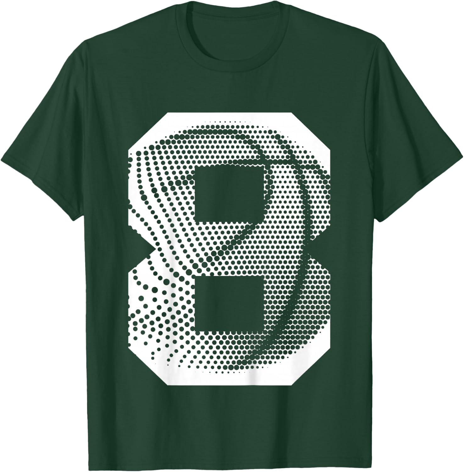 Kids 8th Birthday Boy Basketball Player Basketball 8 Years Old T-Shirt - T-Shirt | Forest