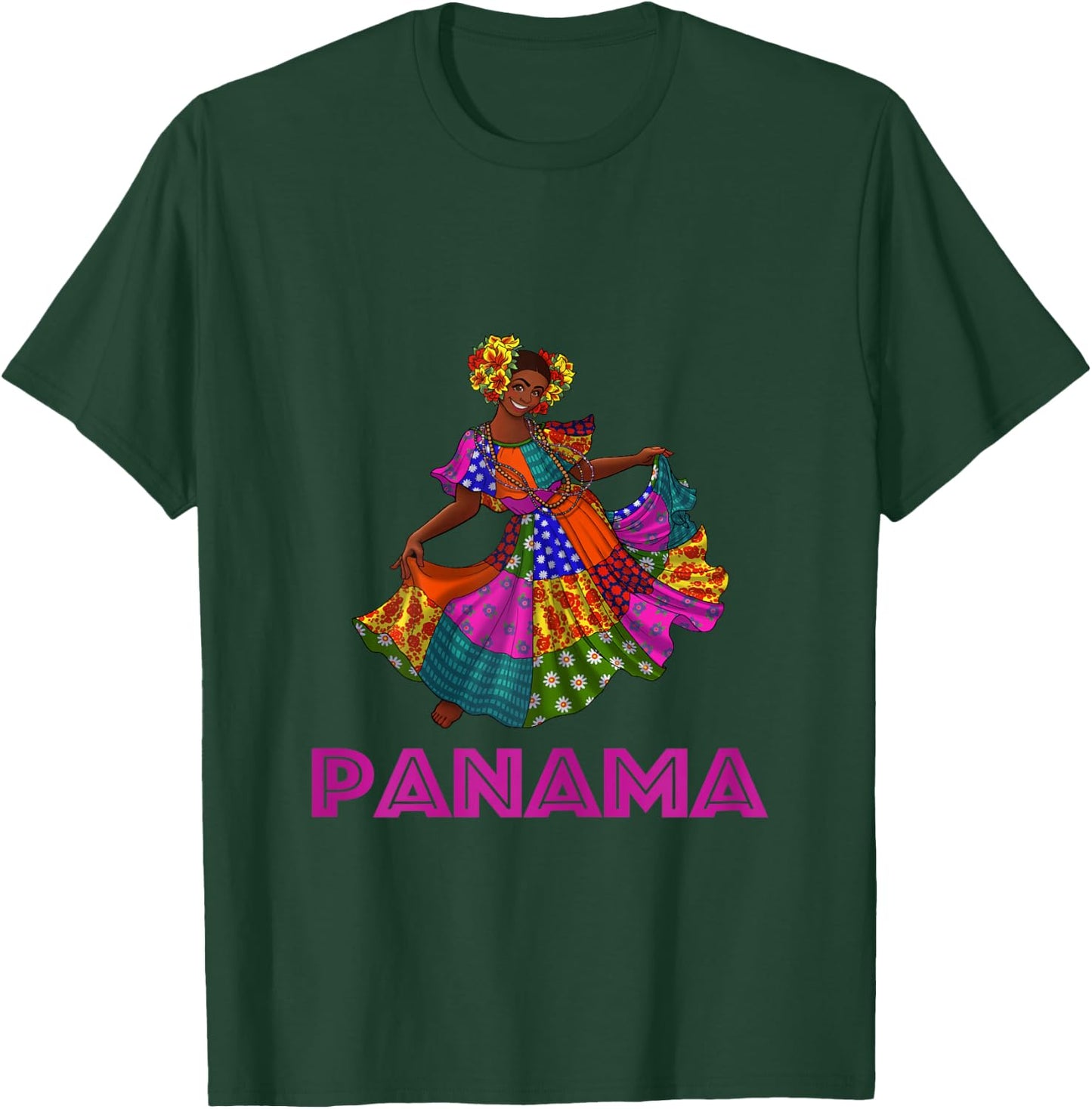 Panamanian Cultural Tourist Tea, Panama Pride & Heritage T-Shirt - T-Shirt | Forest