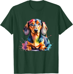 Colorful Wiener & Dachshund T-Shirt - T-Shirt | Forest