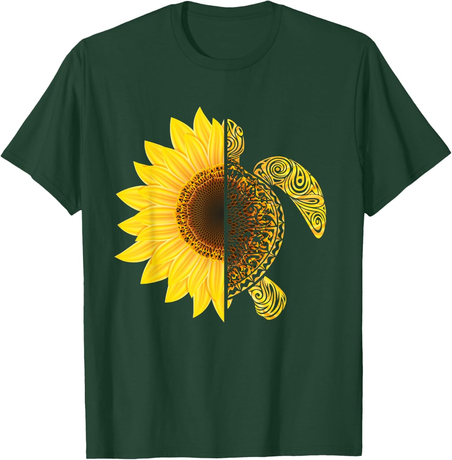 Sunflower Turtle, Save Turtles T-Shirt - T-Shirt | Forest