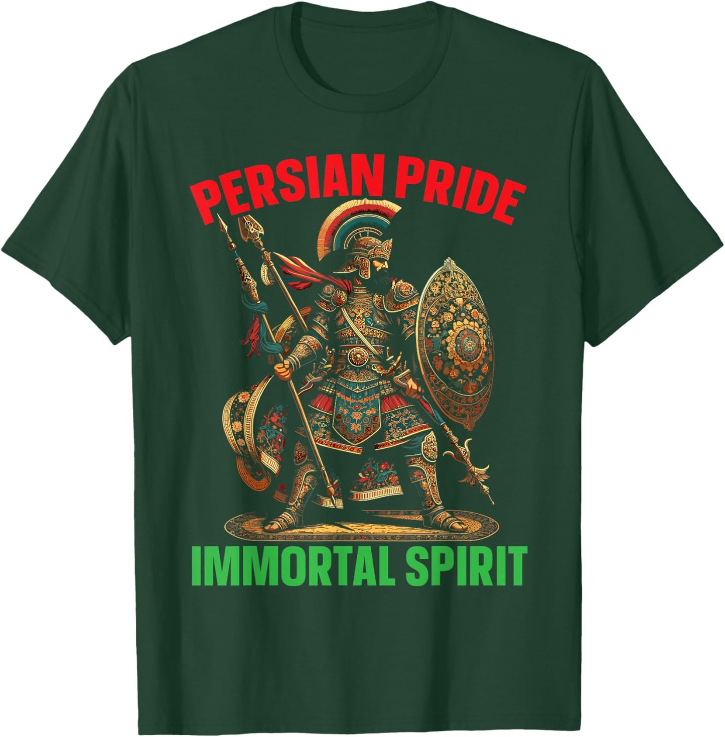 Persian Immortal Achaemenid Empire Persian Warrior T-Shirt - T-Shirt | Forest