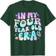 Groovy In My Four Year Old Era Girl 4th Birthday 4 Yrs Old T-Shirt - T-Shirt | Forest