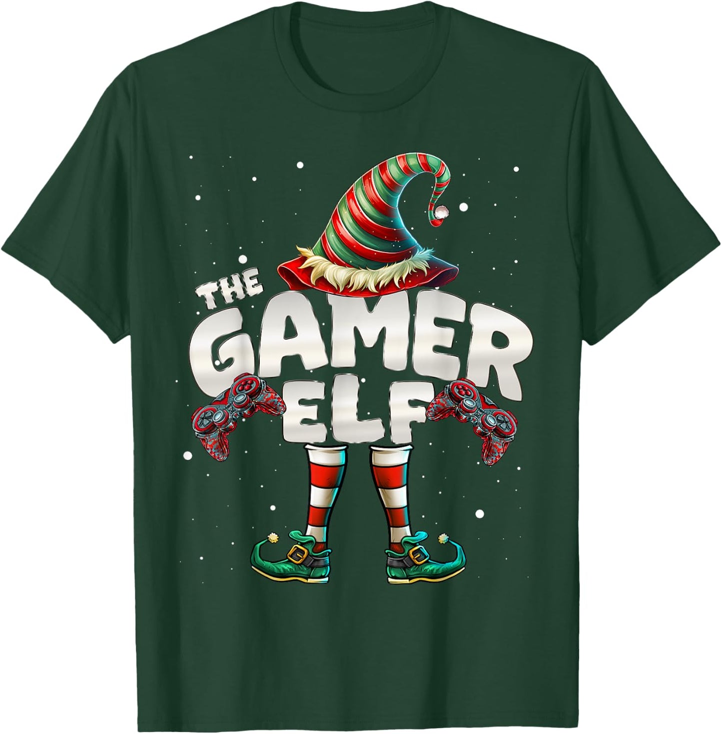 I'm The Gamer Elf Family Matching Group Christmas T-Shirt - T-Shirt | Forest
