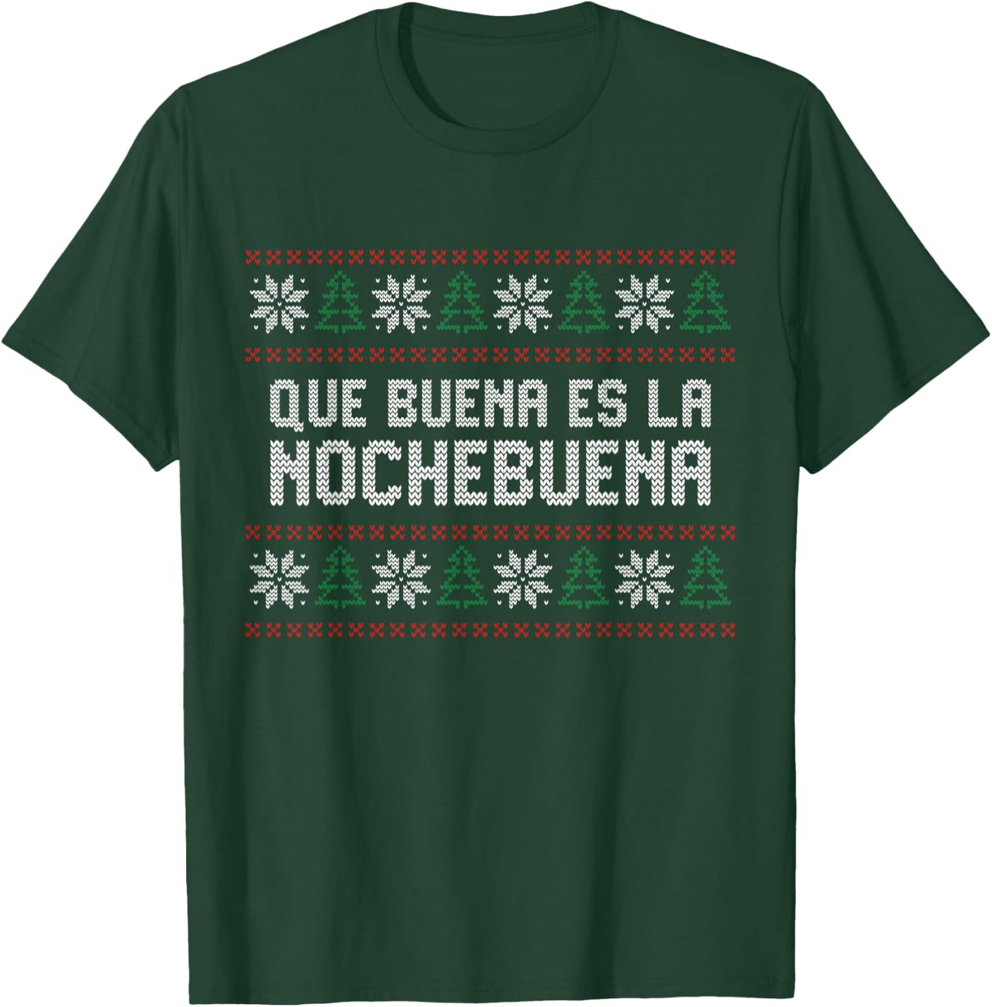 Puerto Rico Ugly Sweater for Christmas, Nochebuena T-Shirt - T-Shirt | Forest