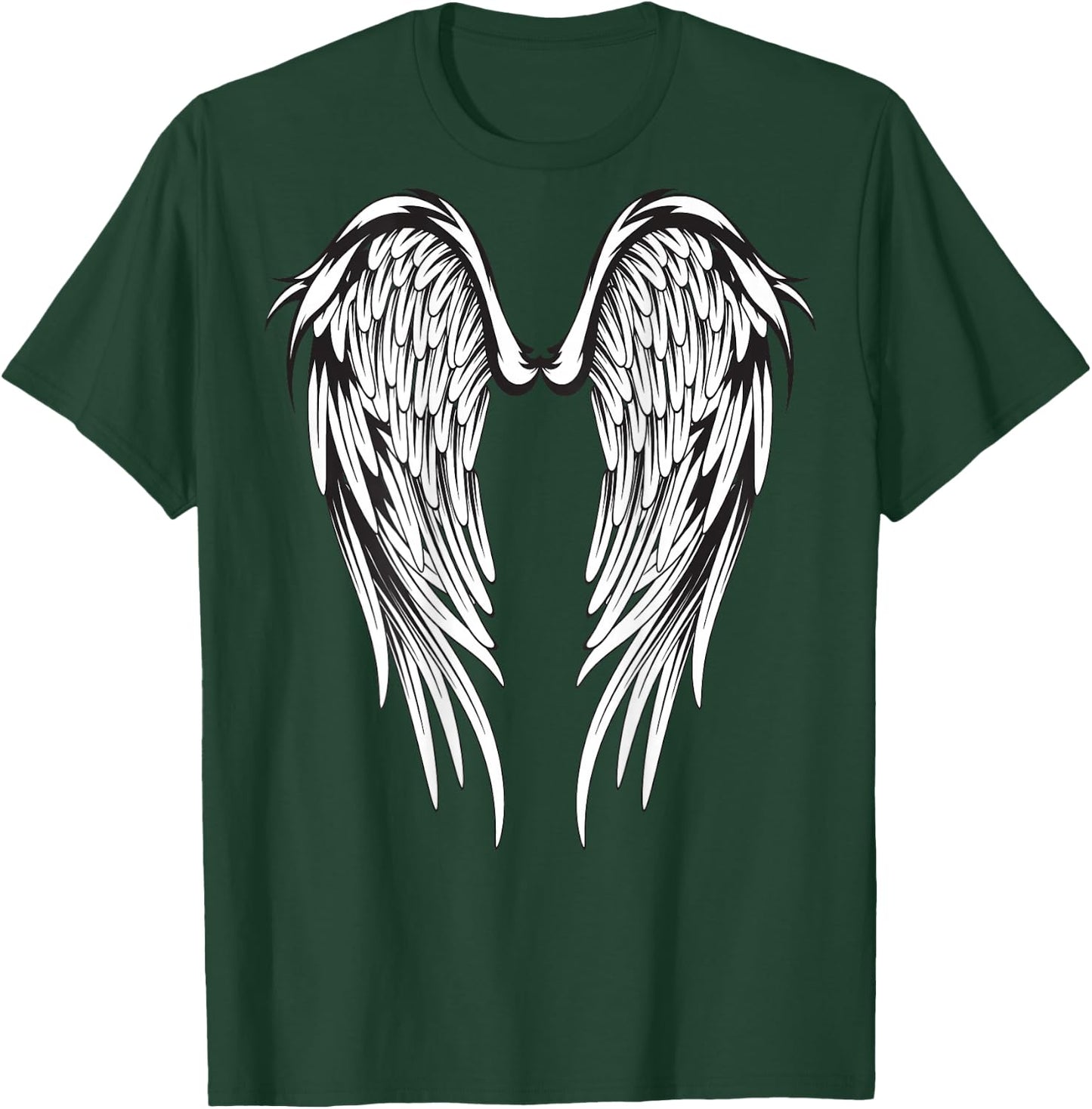 Wings #2 On The Back Side Angel T-Shirt - T-Shirt | Forest