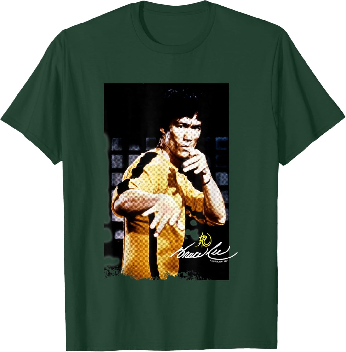 Bruce Lee Game of Death Iconic Yellow Suit Poster Vintage T-Shirt - T-Shirt | Forest