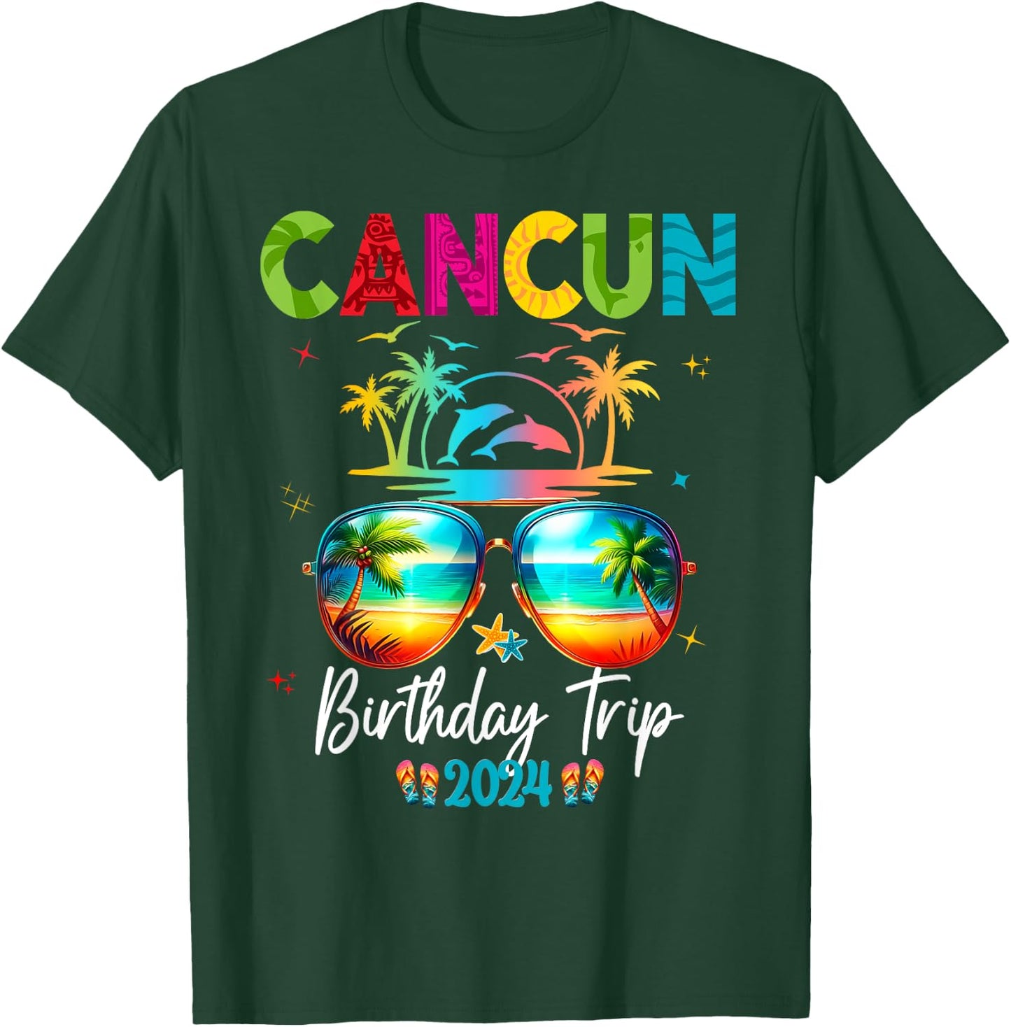 Mexico Cancun Vacation Group 2024 T-Shirt - T-Shirt | Forest