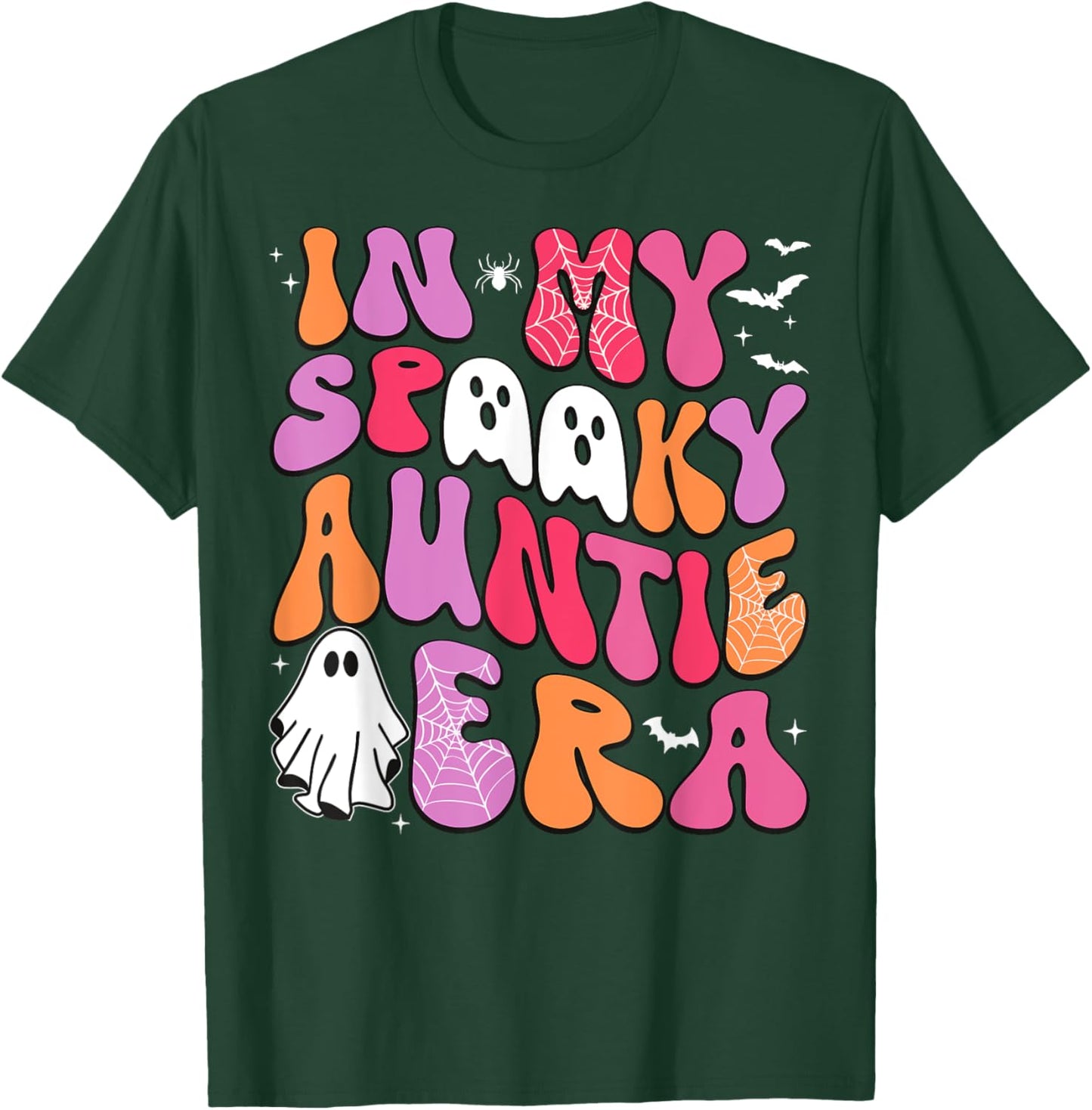 In My Spooky Auntie Era Auntie Halloween Funny Spooky Aunt T-Shirt - T-Shirt | Forest