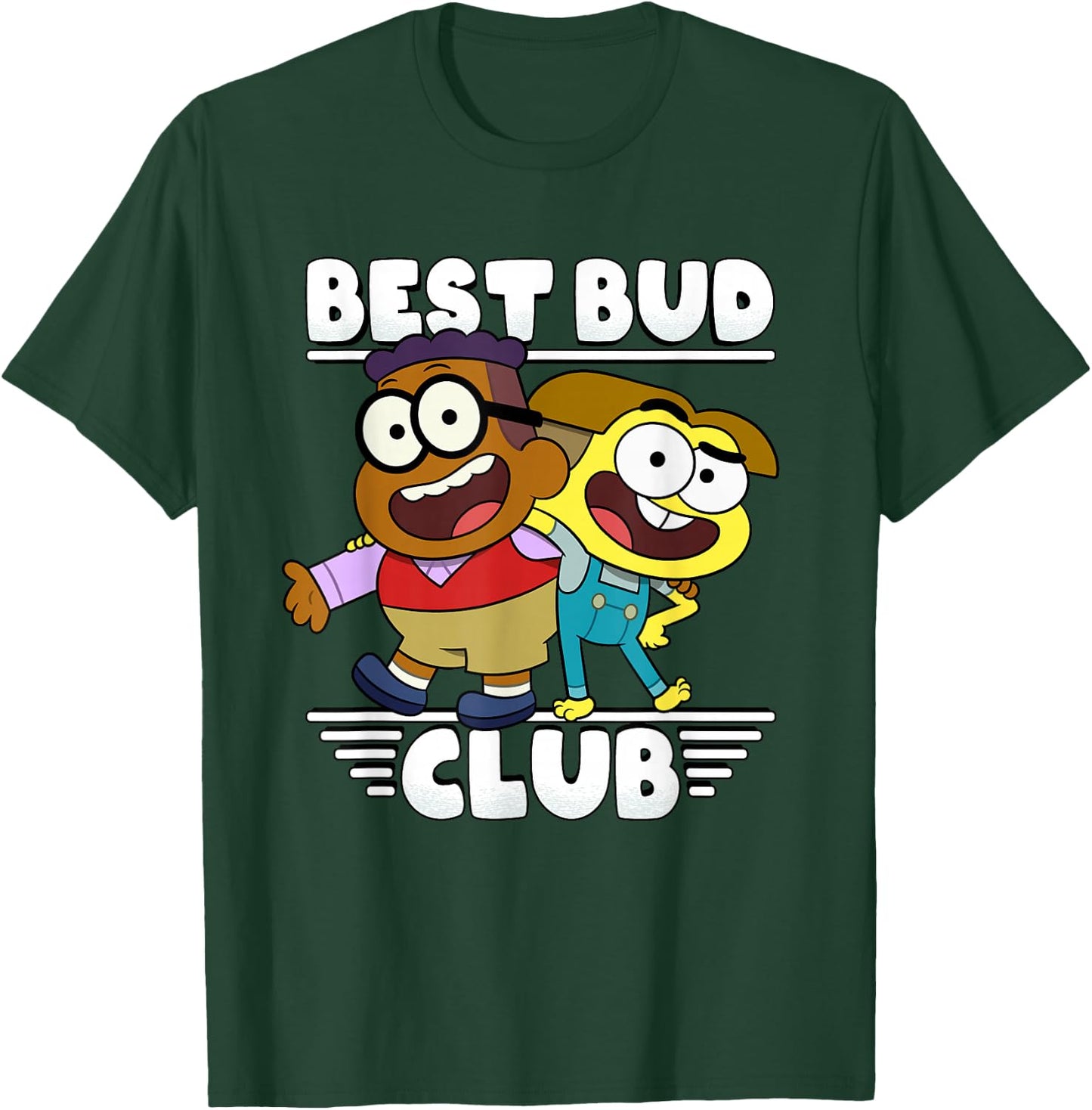 Disney Channel Big City Greens Cricket Remy Best Bud Club T-Shirt - T-Shirt | Forest