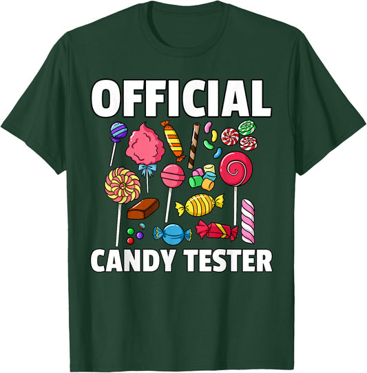 Candy Tester Lollipop Sweets Gift Halloween Kids T-Shirt - T-Shirt | Forest