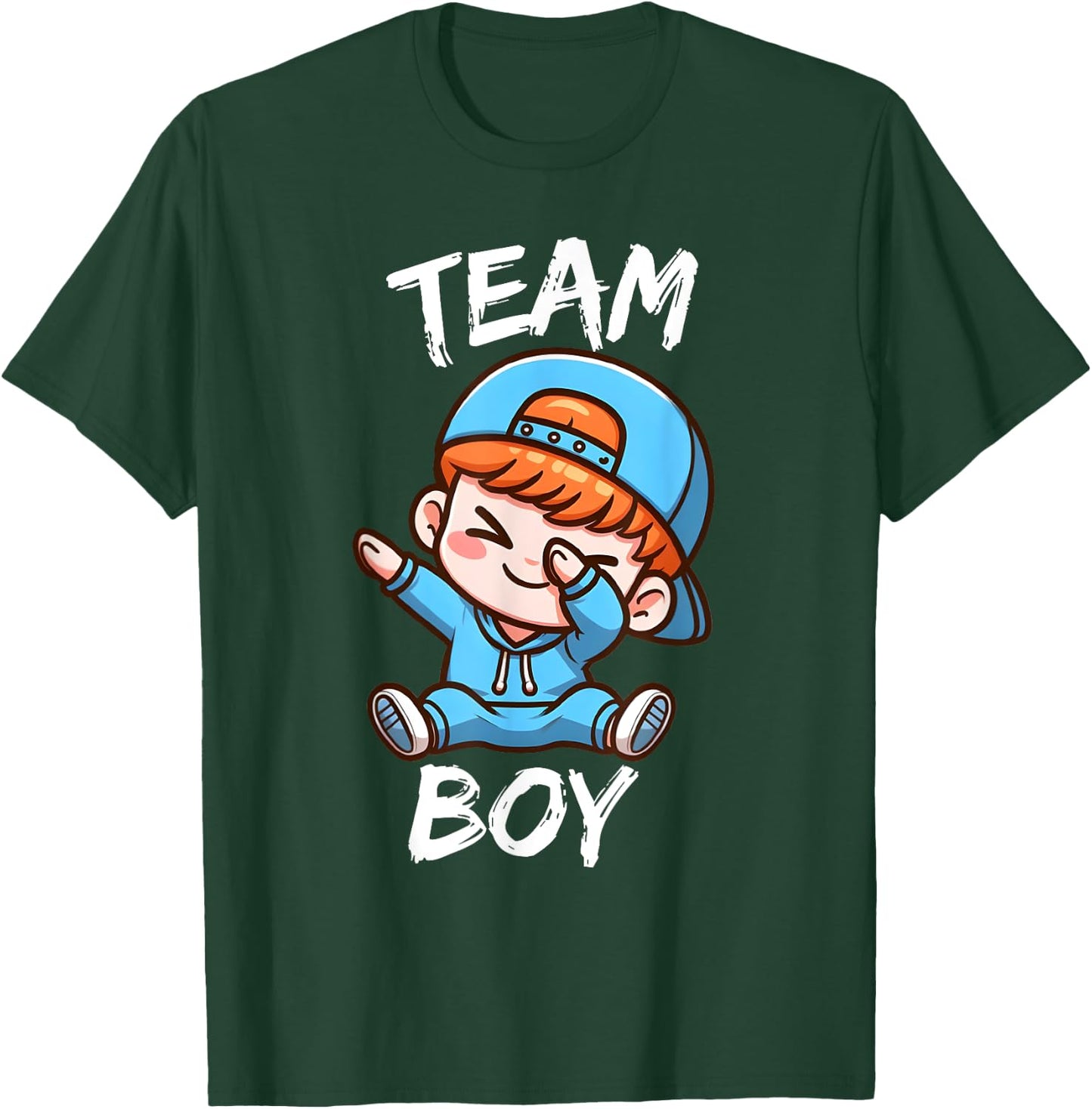 Gender Reveal Party Team Boy Red Hair Baby Announcement T-Shirt - T-Shirt | Forest