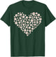 Valentine Baseball Heart Valentines Day Baseball Lover T-Shirt - T-Shirt | Forest