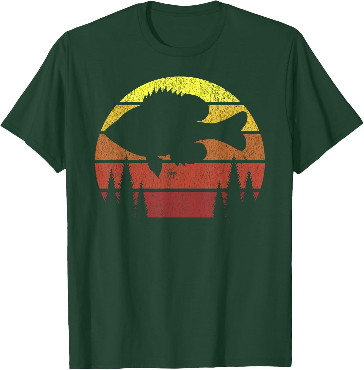 Northern Outdoors Bluegill Co. Men's Adult Retro Fishing Panfish - Black, Small T-Shirt - T-Shirt | Forest
