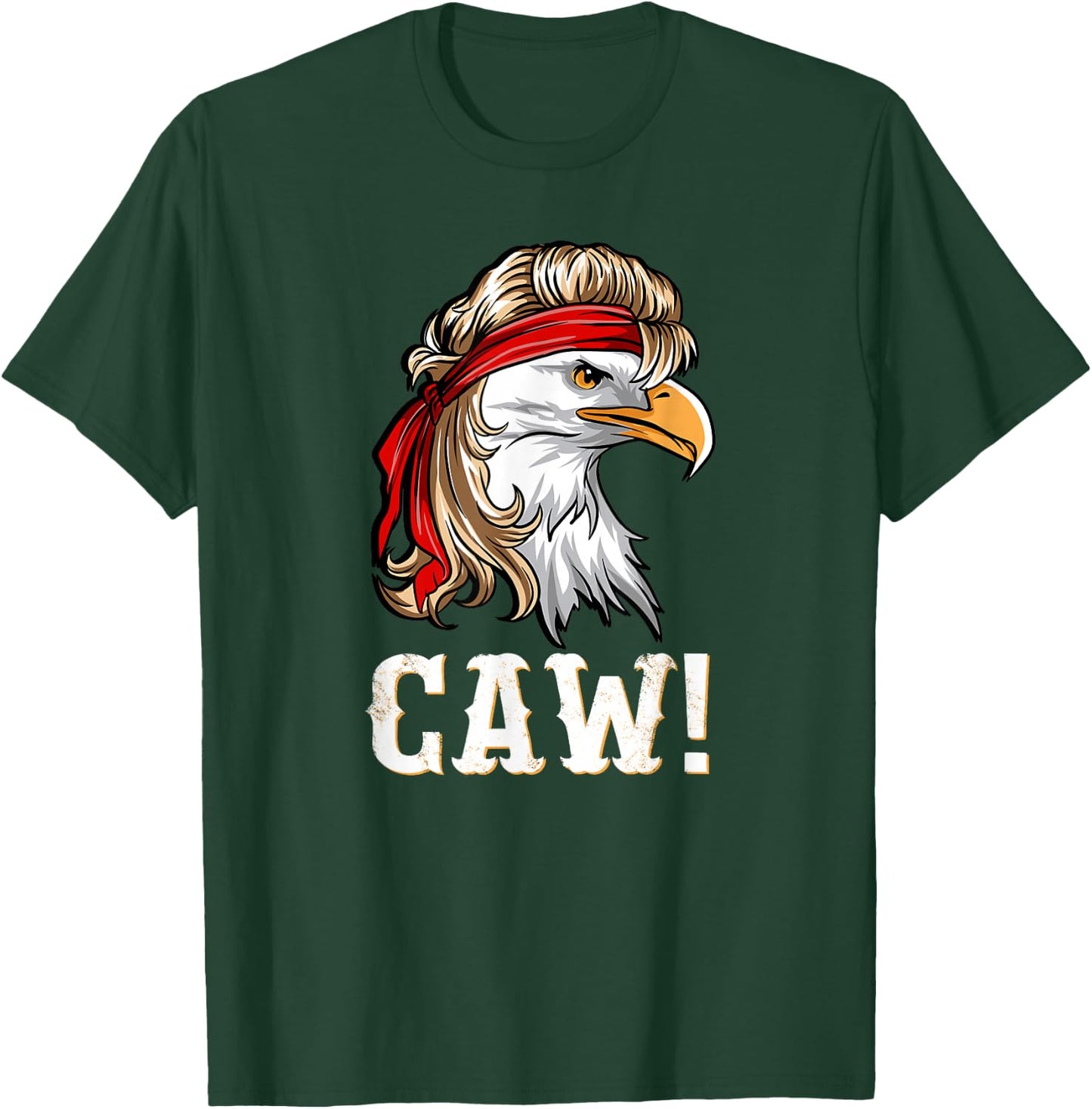 Funny Patriotic Eagle Caw 4th of July American Flag USA Kids Men T-Shirt - T-Shirt | Forest