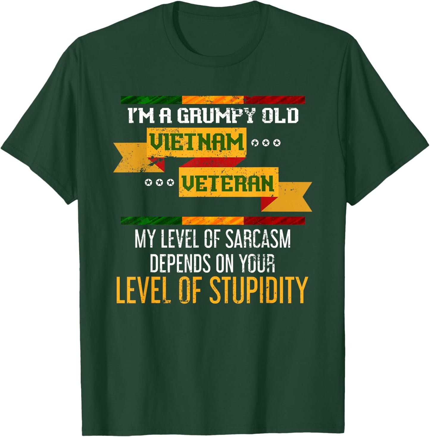 Funny Im A Grumpy Old Vietnam Veteran T-Shirt - T-Shirt | Forest