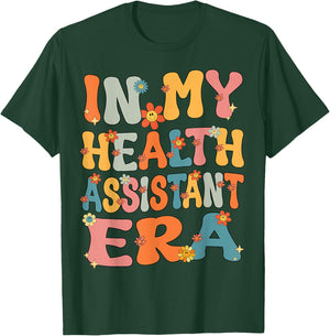 In My Health Assistant Era Retro Groovy Health Assistant T-Shirt - T-Shirt | Forest