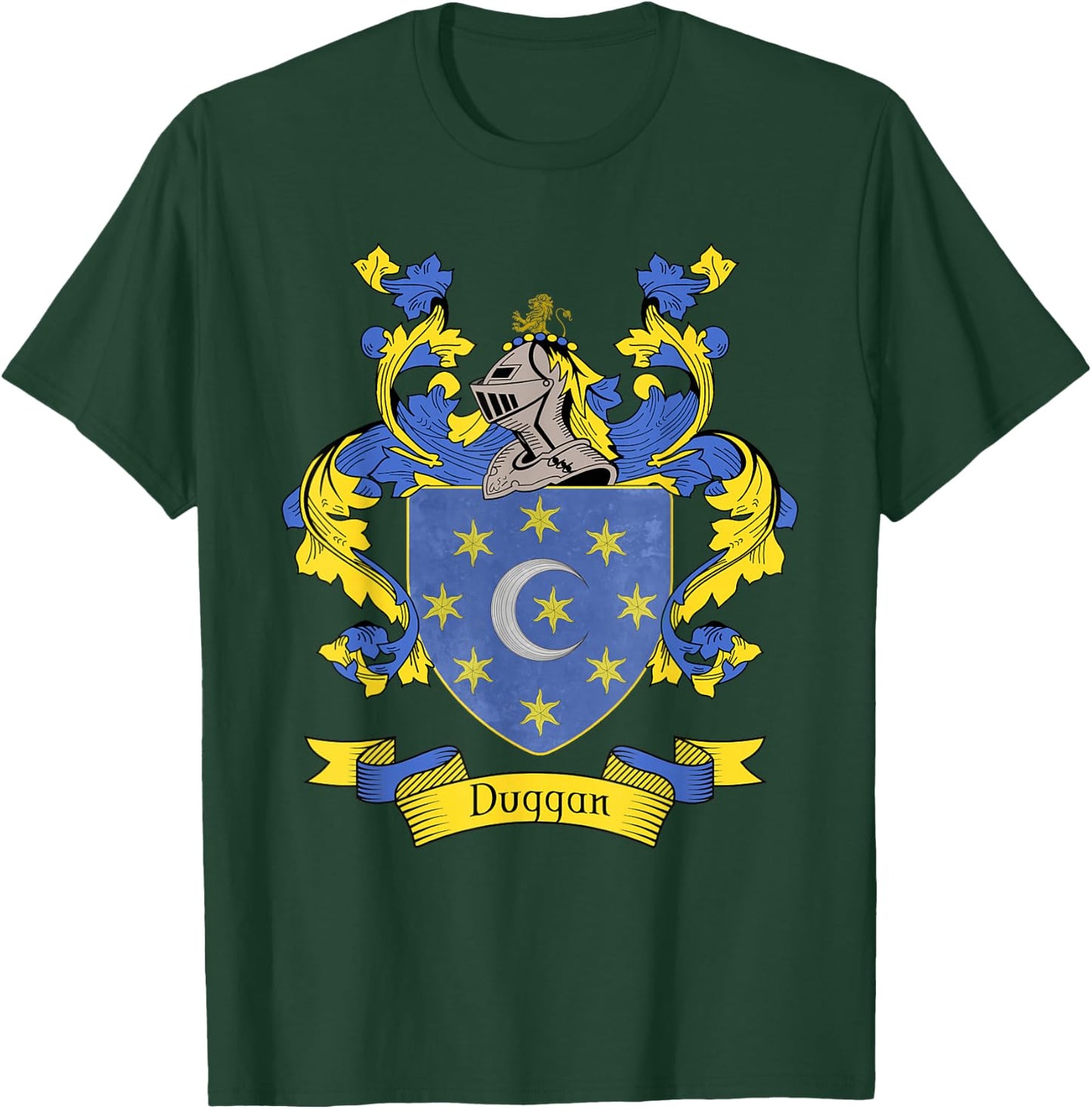 Duggan Coat of Arms | Duggan Surname Family Crest T-Shirt - T-Shirt | Forest