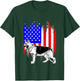 Patriotic German Shepherd American Flag Dog Lover Gift T-Shirt - T-Shirt | Forest