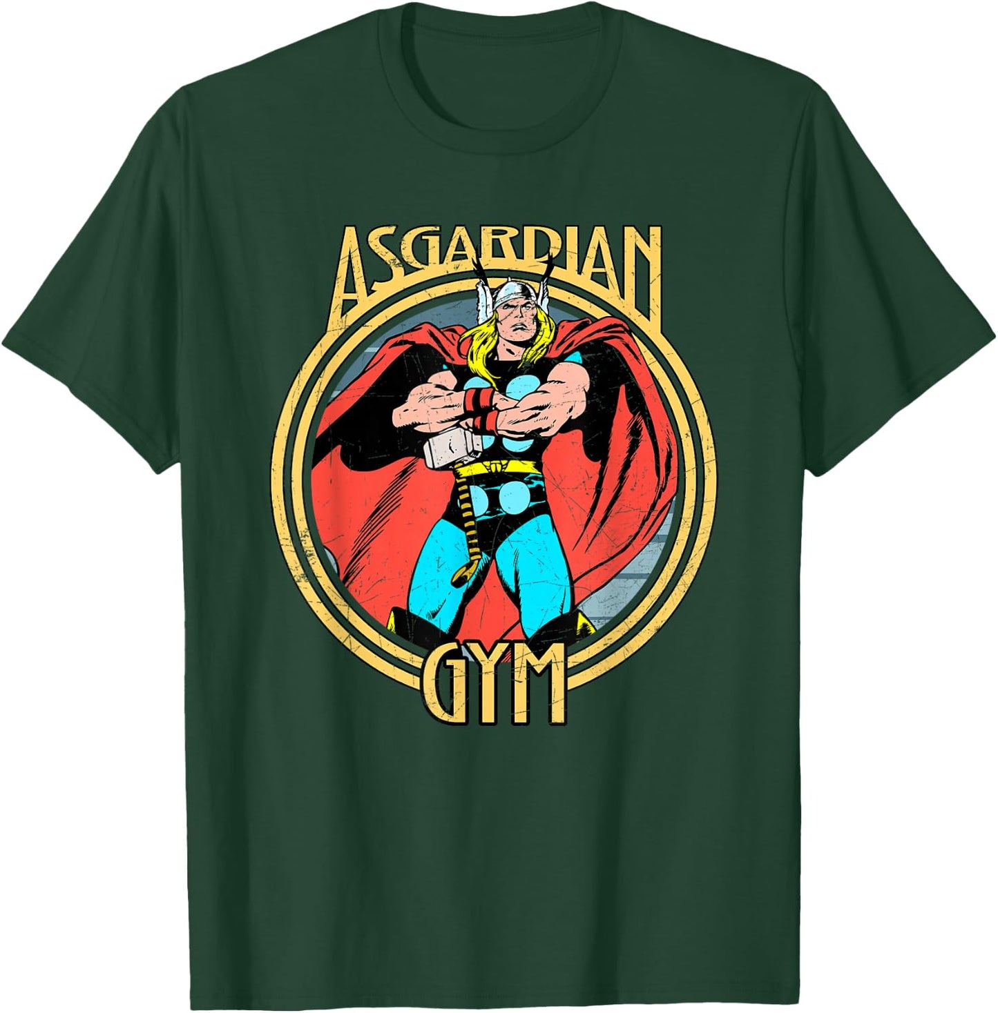 Marvel Thor Retro Comic Book Asgardian Gym T-Shirt - T-Shirt | Forest