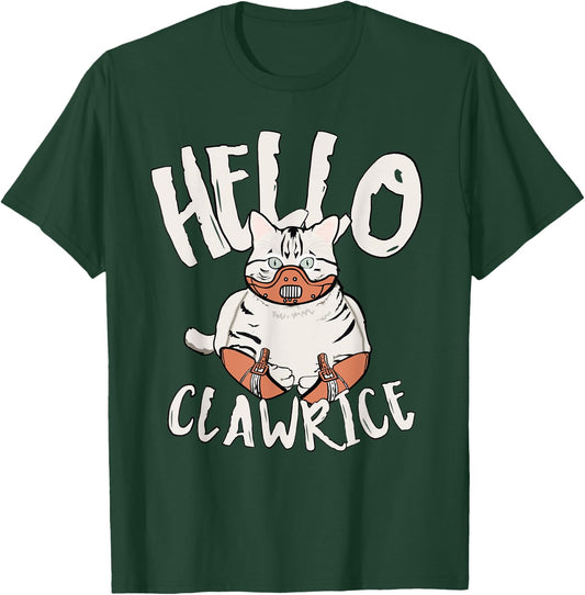 Cat Horror Theme Hello Clawrice Funny Horror Women T-Shirt - T-Shirt | Forest