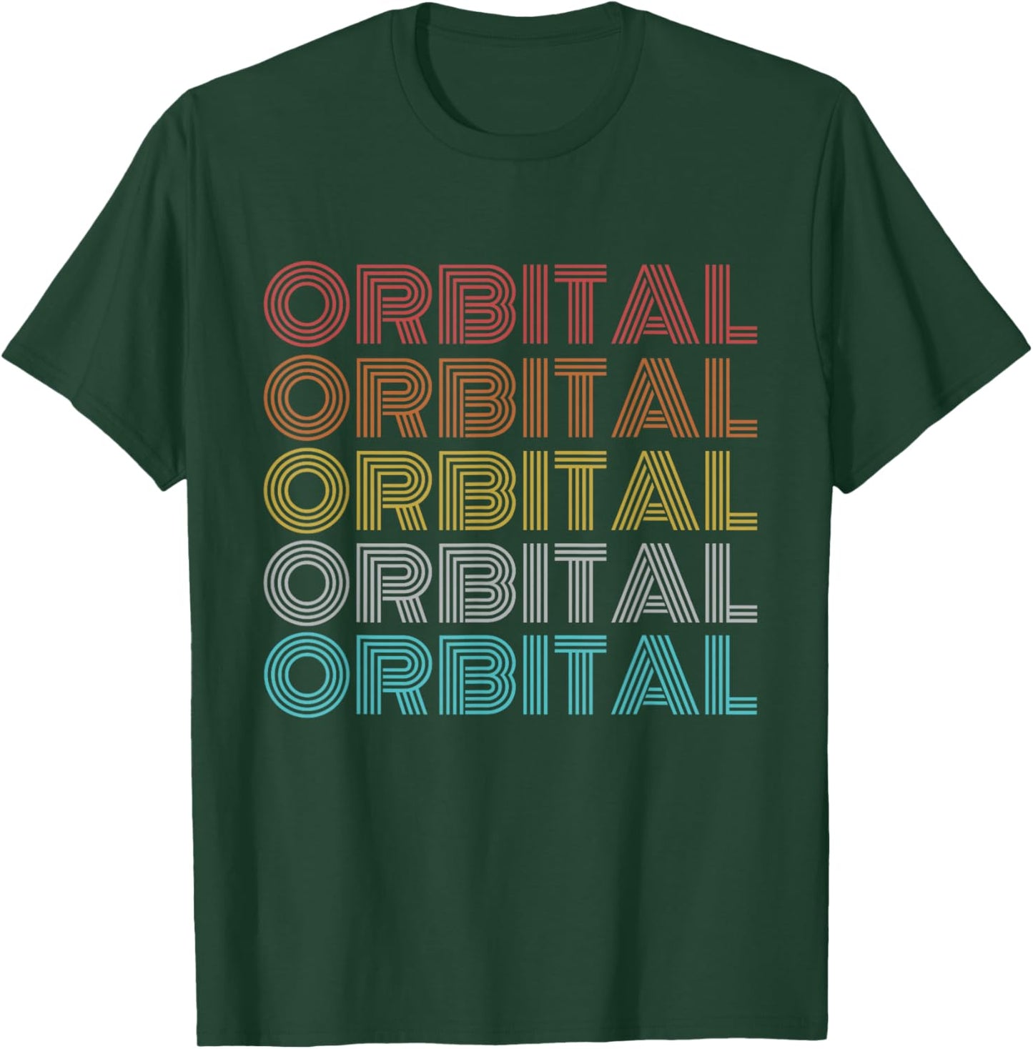 Retro Vintage Orbital T-Shirt - T-Shirt | Forest