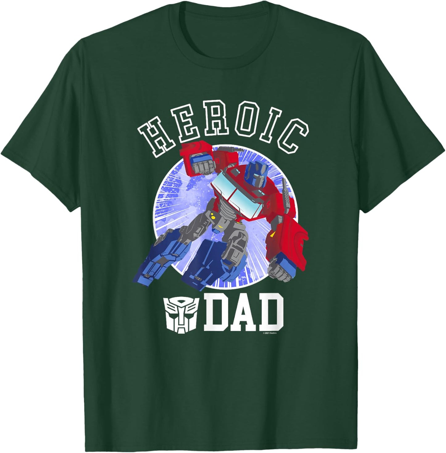 Transformers Father's Day Optimus Prime Heroic Dad Vintage T-Shirt - T-Shirt | Forest