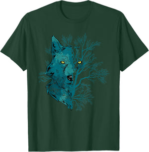 Howling Forest Animal Lover Gift Wildlife Predator Wolf T-Shirt - T-Shirt | Forest