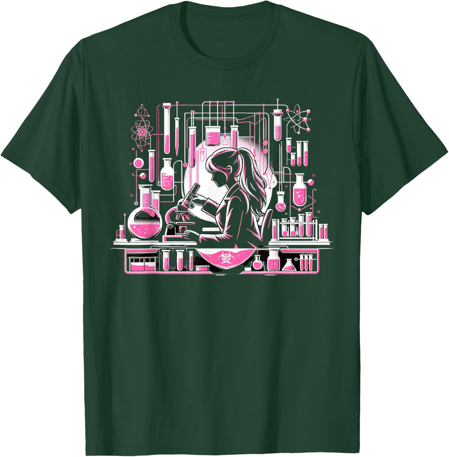 Retro Lab Week 2024 Phlebotomy Pink Women Girl Lab Week 2024 T-Shirt - T-Shirt | Forest