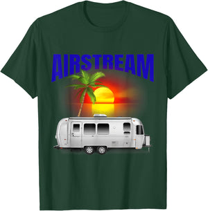 The perfect retro Airstream camping trailer . T-Shirt - T-Shirt | Forest