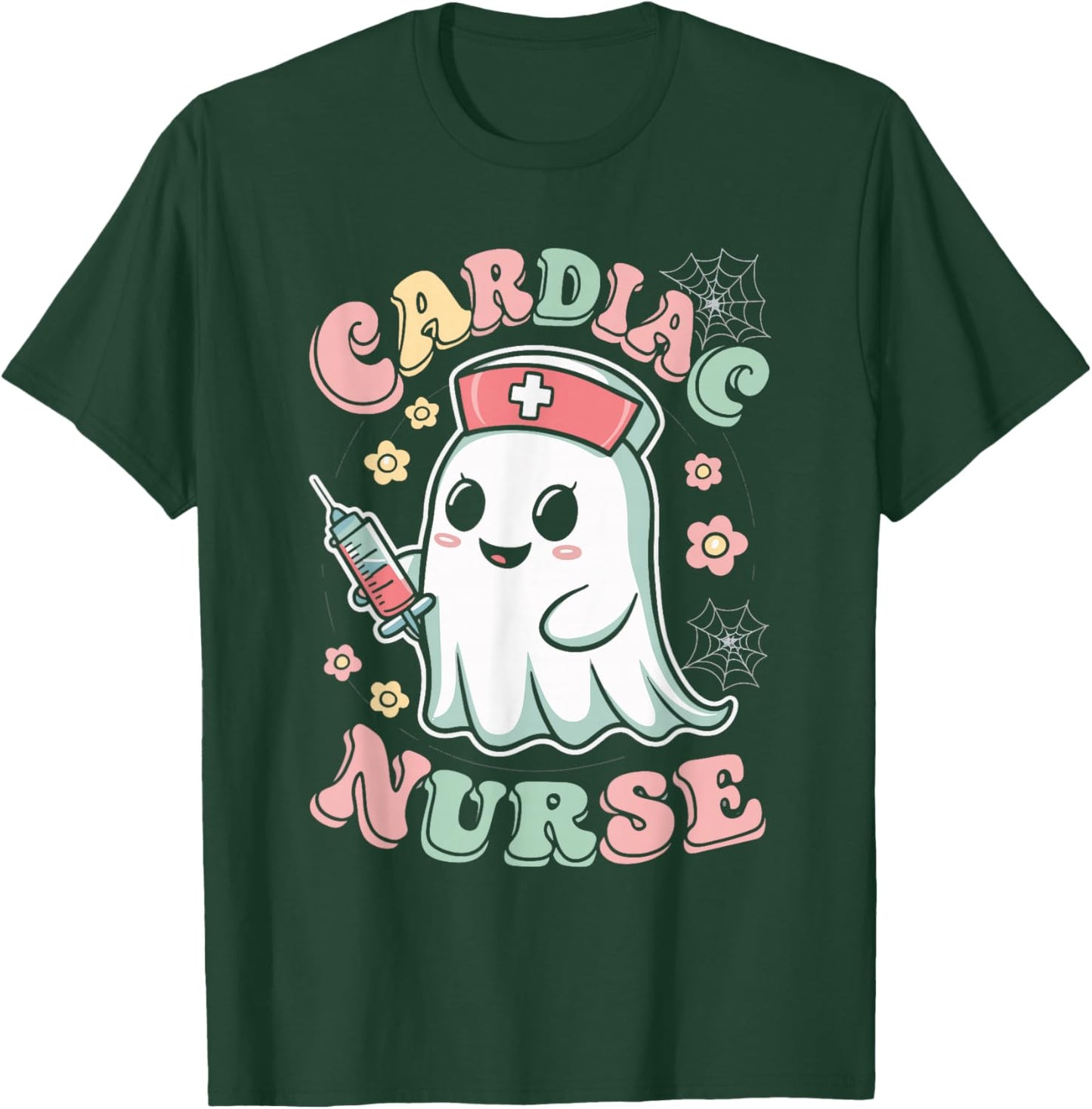 Cardiac Nurse Cardiology Heart Care T-Shirt - T-Shirt | Forest