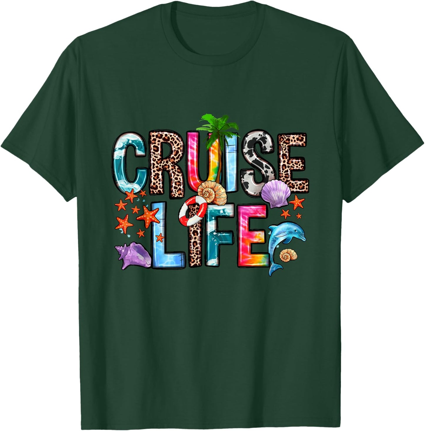 Family Cruise Life Cruise Outfits 2024 Matching T-Shirt - T-Shirt | Forest