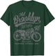 Fast Rider Old Brooklyn Speed Motorcycle Racing Vintage Logo T-Shirt - T-Shirt | Forest
