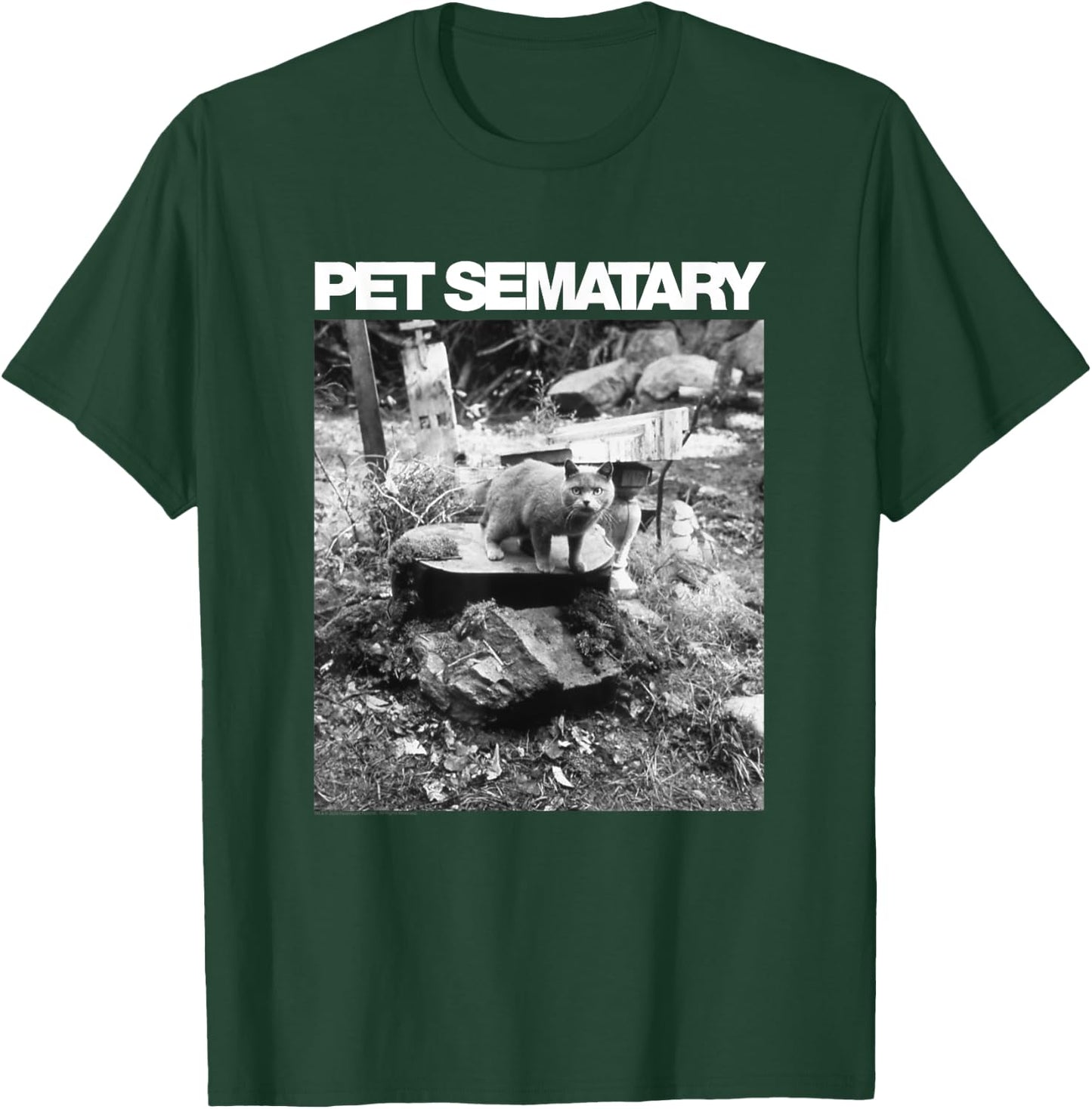 Pet Sematary Church on Grave T-Shirt - T-Shirt | Forest