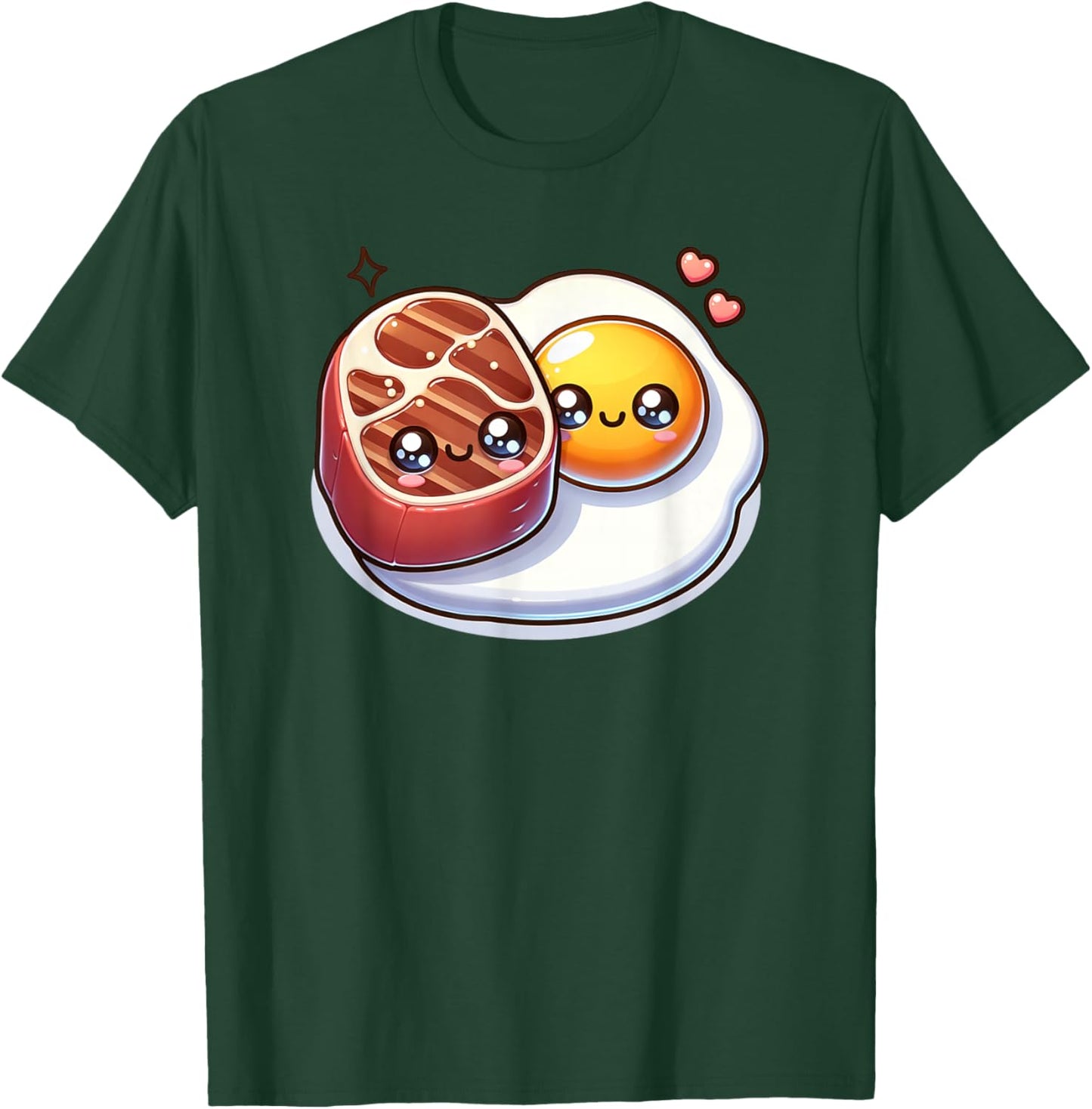 Carnivore Keto Diet Steak Egg Meat Eater Gym Fitness Workout T-Shirt - T-Shirt | Forest