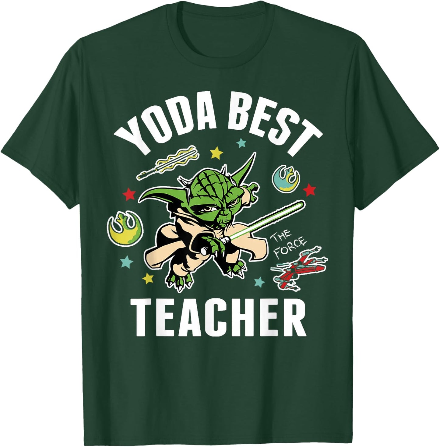 Star Wars Yoda Best Teacher Icons T-Shirt - T-Shirt | Forest