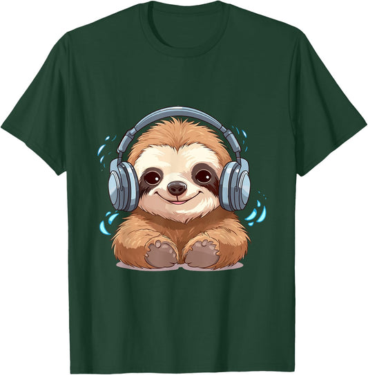 Cute Little Sloth Lover Lazy Sloth Lovers Women Kids T-Shirt - T-Shirt | Forest